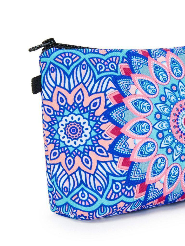 Graphic Print Zipper Pouch-makeup-Des Mess