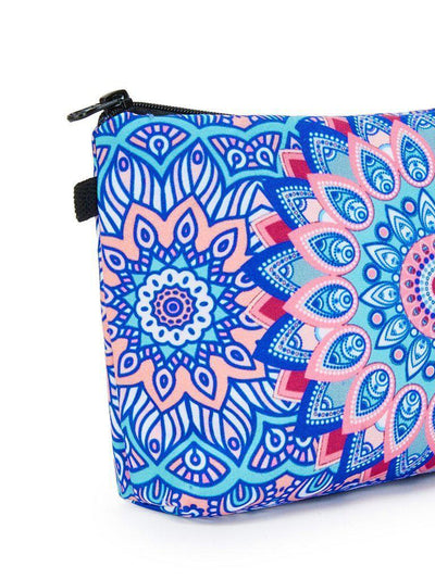 Graphic Print Zipper Pouch-makeup-Des Mess