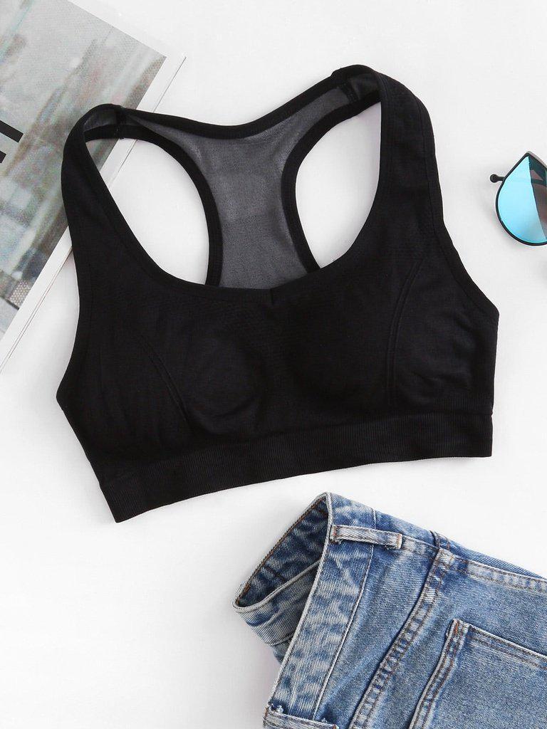 Racer Back Sports Bra-sportswear-Des Mess