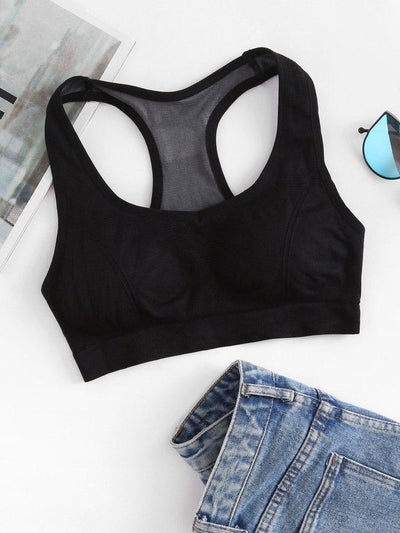 Racer Back Sports Bra-sportswear-Des Mess