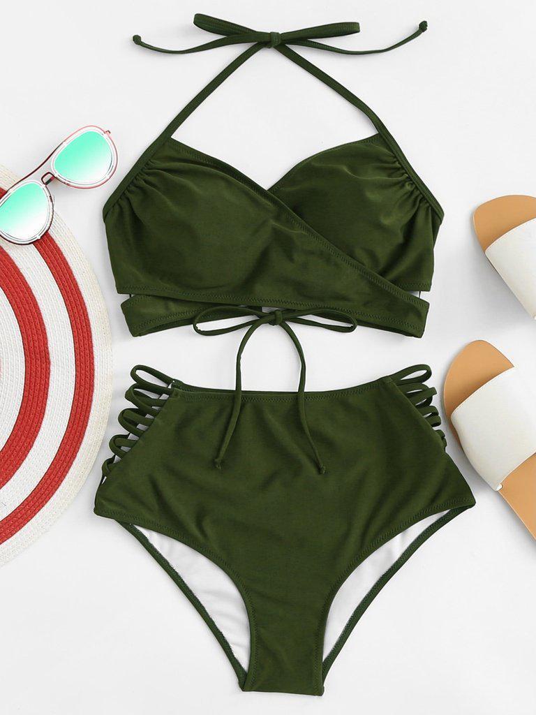 Cross Wrap Strappy Bikini Set--Des Mess