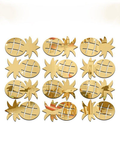 Pineapple Mirror Wall Sticker Set 24pcs-others-Des Mess