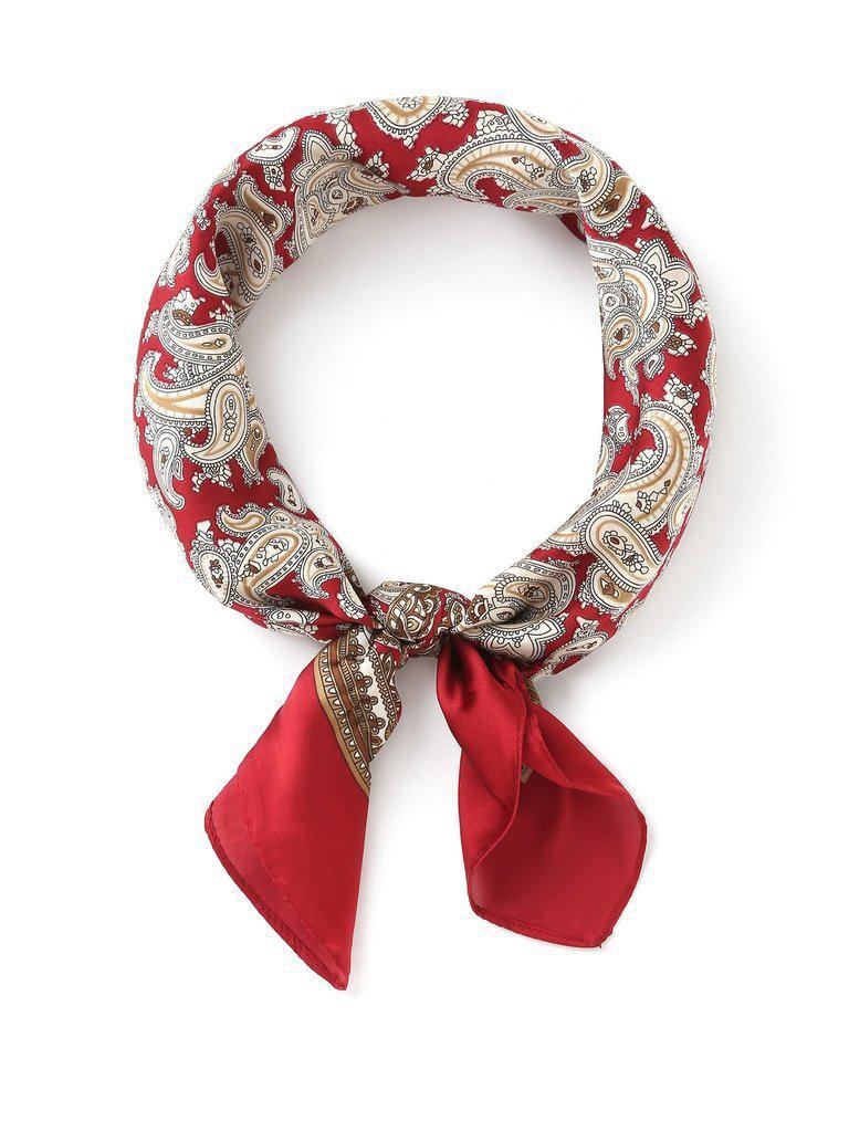 Paisley Print Satin Bandana-accessories-Des Mess