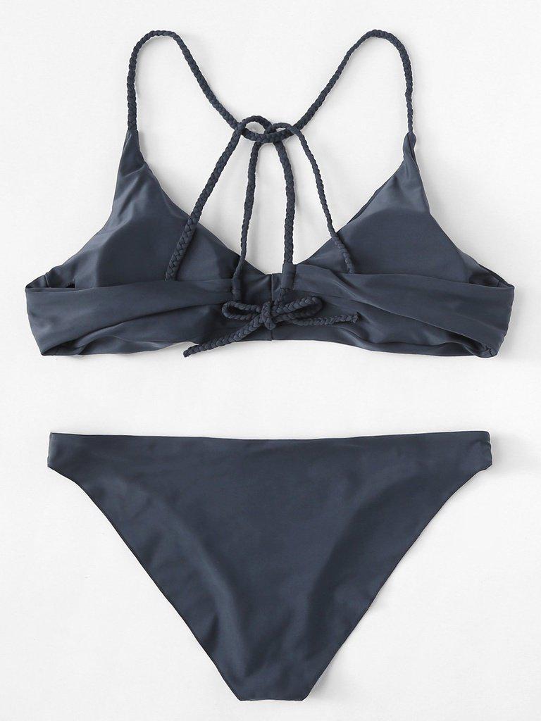 Braided Straps Bikini Set-swimwear-Des Mess