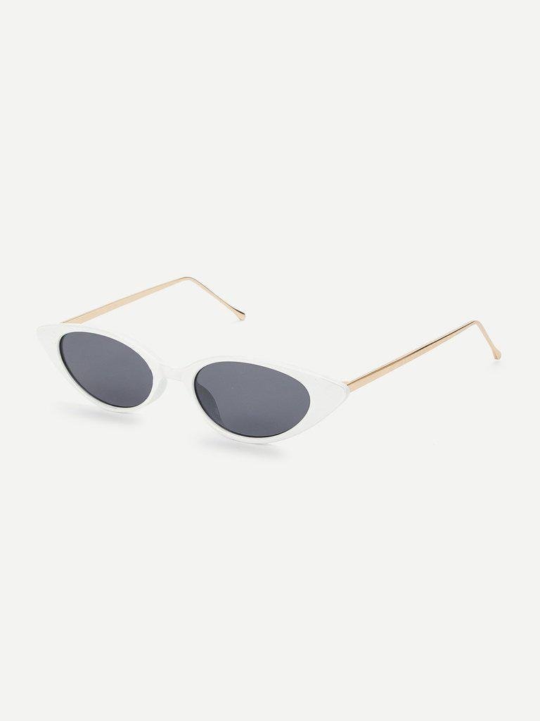 Cat Eye Metal Temple Sunglasses-accessories-Des Mess