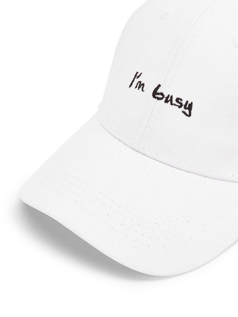 Embroidered Letter Baseball Cap-accessories-Des Mess