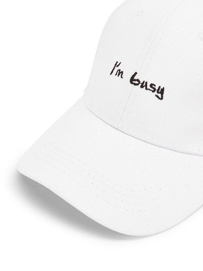 Embroidered Letter Baseball Cap-accessories-Des Mess