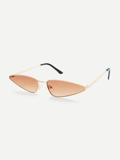 Tinted Lens Metal Frame Sunglasses-accessories-Des Mess