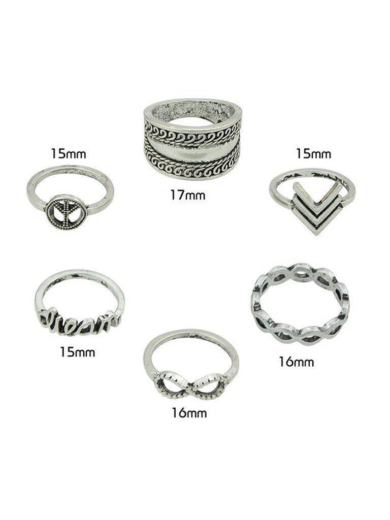 Vintage Carved Ring Set-jewelry-Des Mess