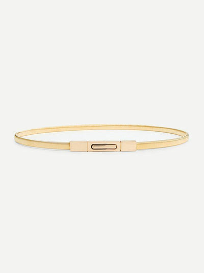 Metallic Skinny Belt-accessories-Des Mess