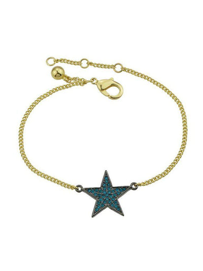 Gold Diamond Star Bracelet--Des Mess