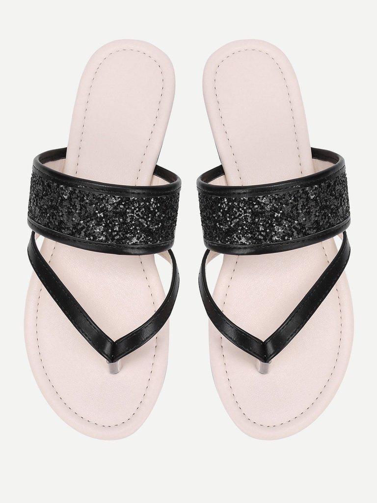 Toe Post PU Flat Sandals-shoes-Des Mess