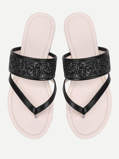 Toe Post PU Flat Sandals-shoes-Des Mess