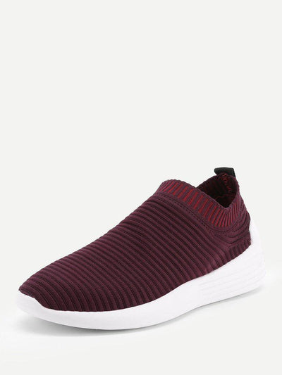 Knit Design Low Top Sneakers-shoes-Des Mess