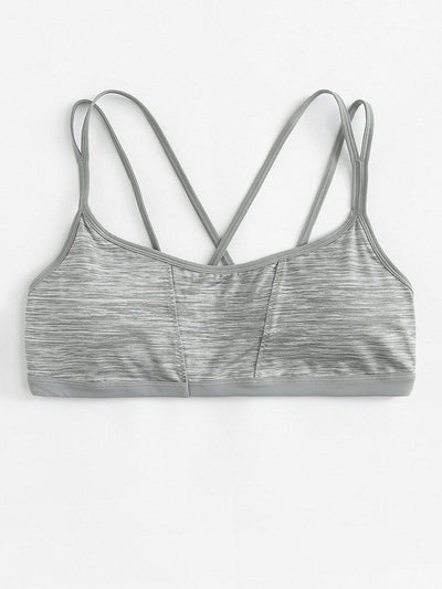 Space Dye Strappy Sports Bra-sportswear-Des Mess