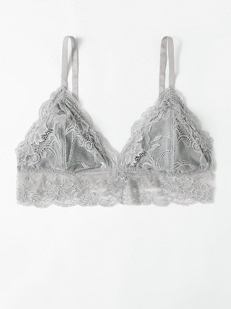 Lace Trim Triangle Bralette-lingerie-Des Mess