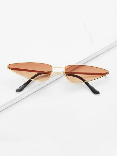 Tinted Lens Metal Frame Sunglasses-accessories-Des Mess