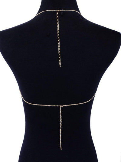 Chain Tassel Bralet Body Chain-jewelry-Des Mess