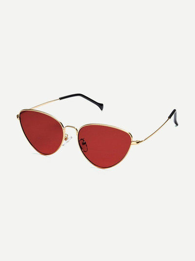 Oval Shaped Flat Lens Sunglasses-accessories-Des Mess