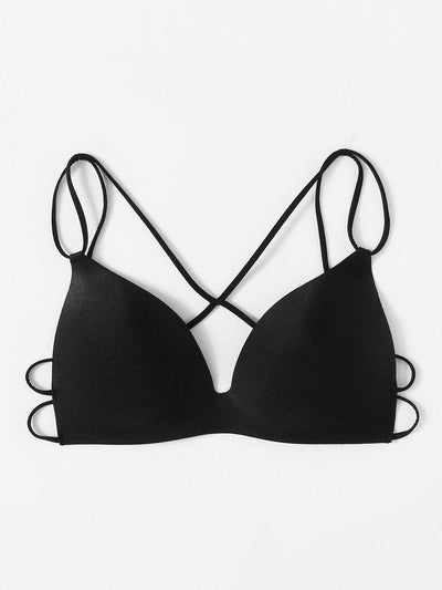 Cross Back Seamless Bra-lingerie-Des Mess