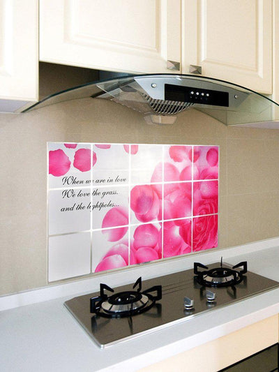 Flower Pattern Oil Proof Sticker-others-Des Mess