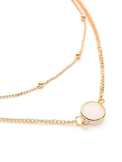 Glass Ball Design Layered Necklace-jewelry-Des Mess