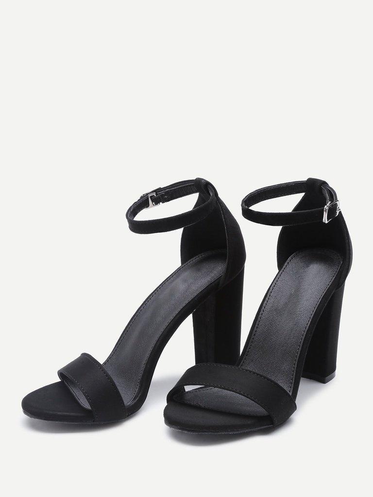 Two Part Block Heeled Sandals-shoes-Des Mess