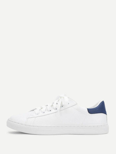 Lace Up Round Toe Sneakers-shoes-Des Mess