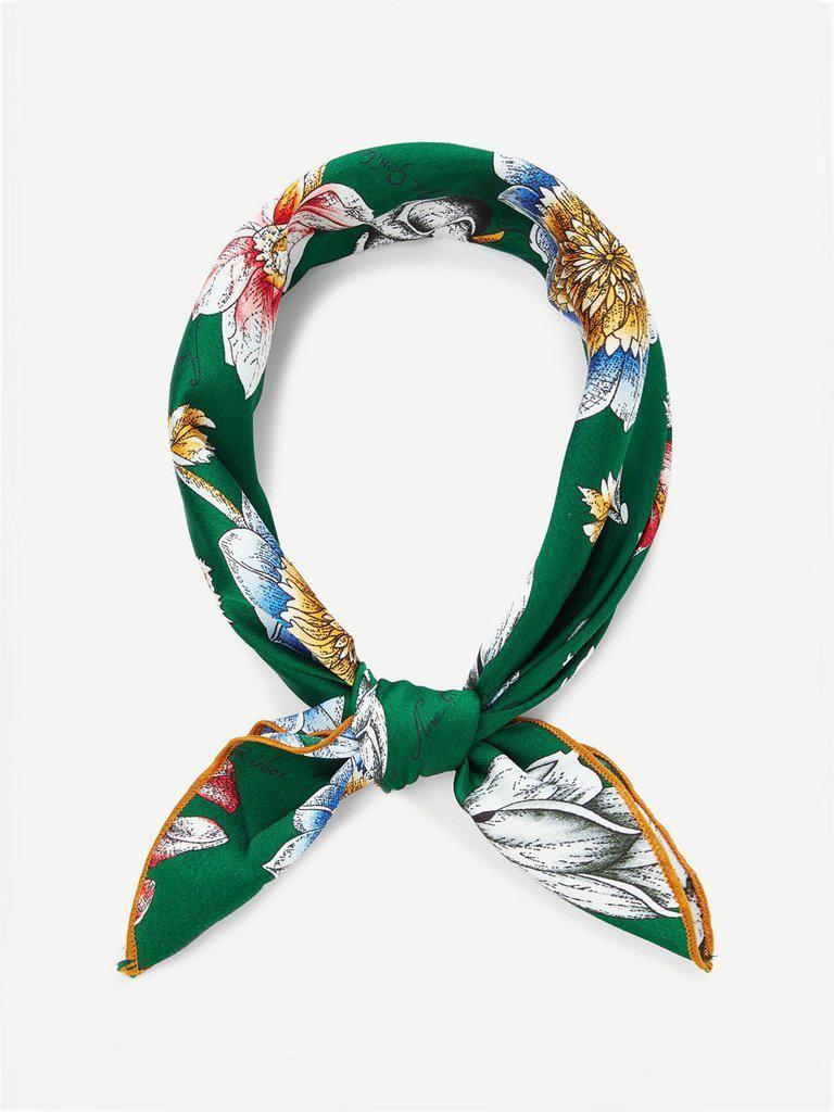 Flower Print Bandana-accessories-Des Mess