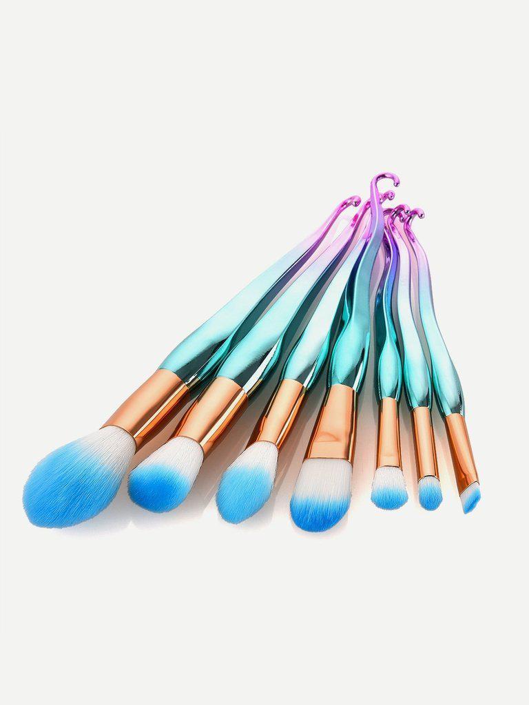 Ombre Hook Handle Makeup Brush 7pcs--Des Mess