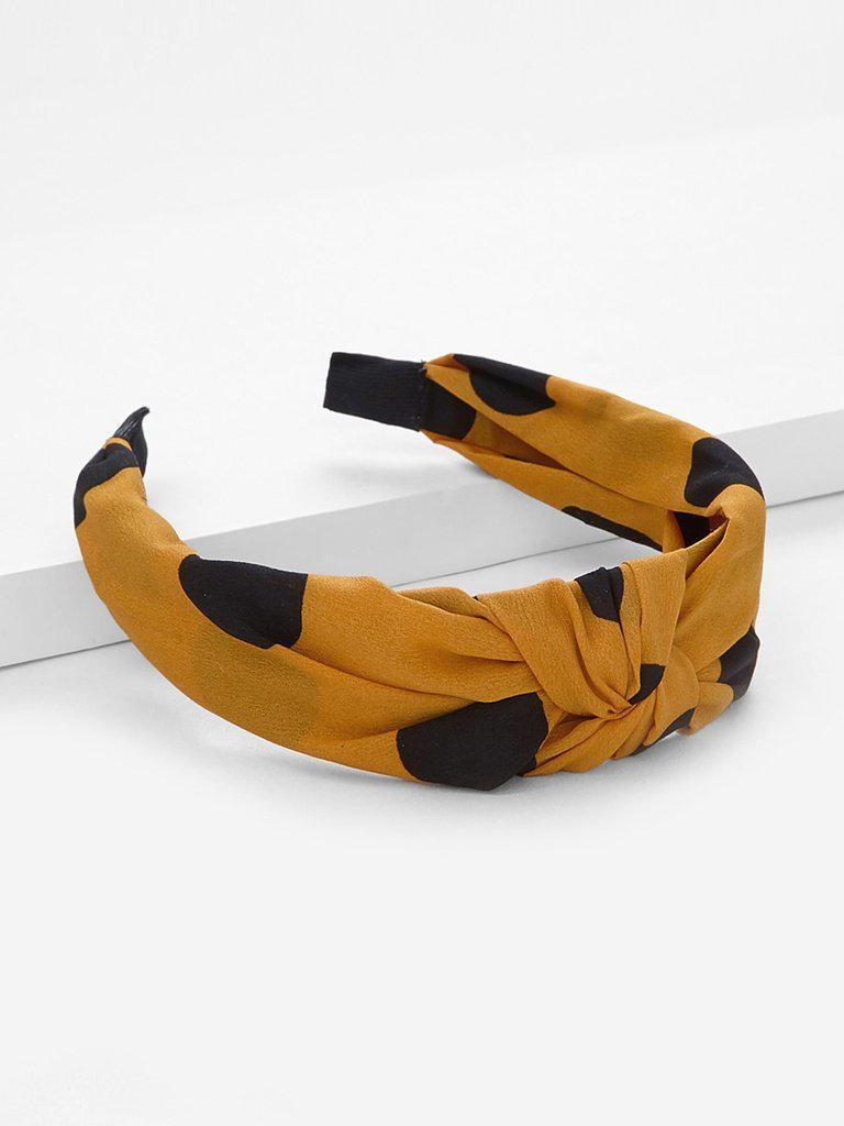 Polka Dot Knot Headband-hair-Des Mess