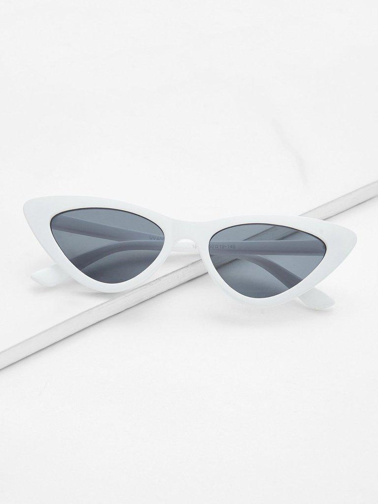 Contrast Frame Cat Eye Sunglasses-accessories-Des Mess