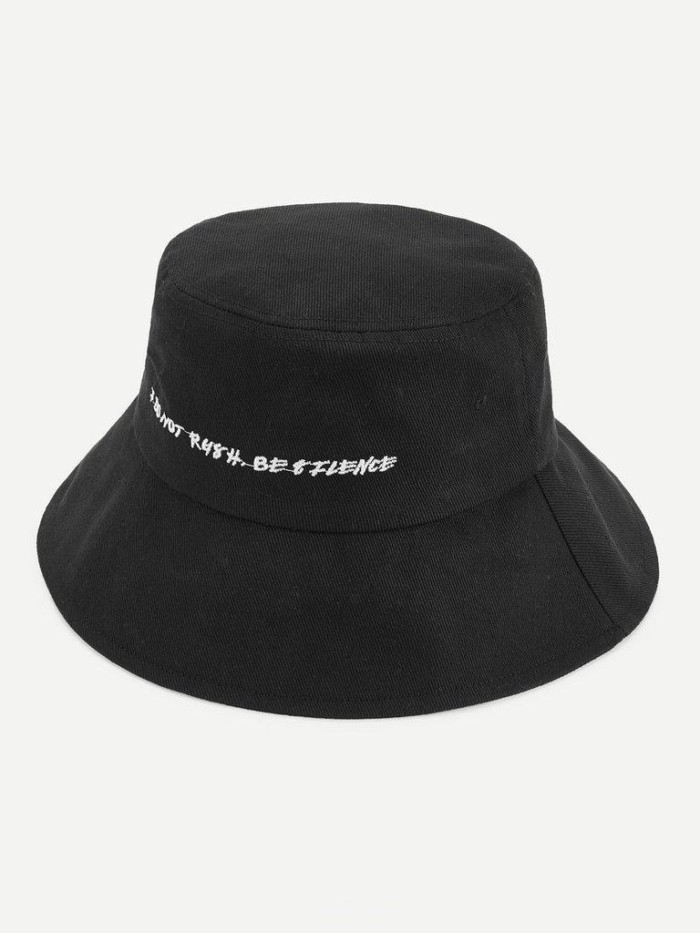 Embroidered Bucket Hat--Des Mess