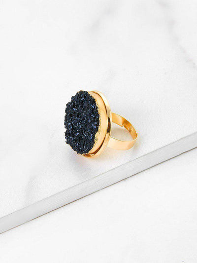 Contrast Gemstone Ring-jewelry-Des Mess