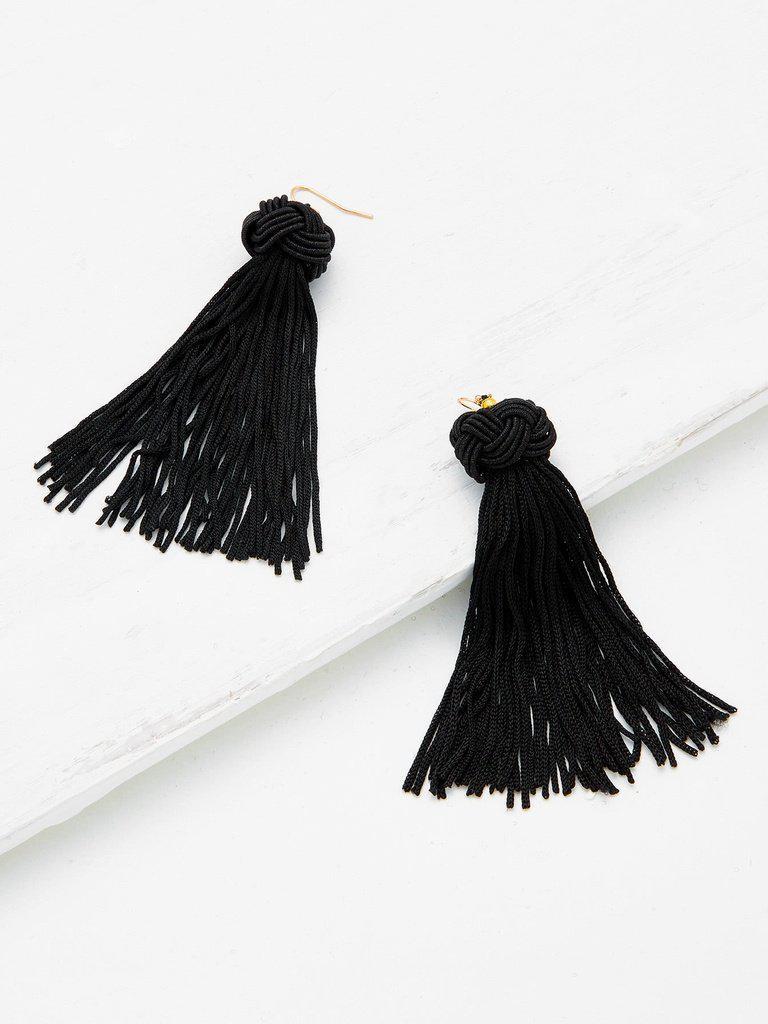 Statement Tassel Drop Earrings-jewelry-Des Mess
