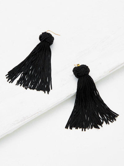 Statement Tassel Drop Earrings-jewelry-Des Mess