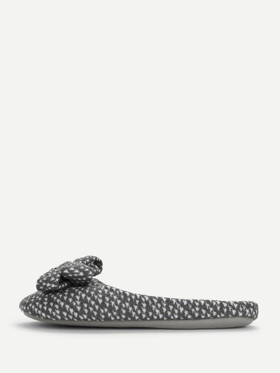 Round Toe Bow Design Flat Slippers-shoes-Des Mess