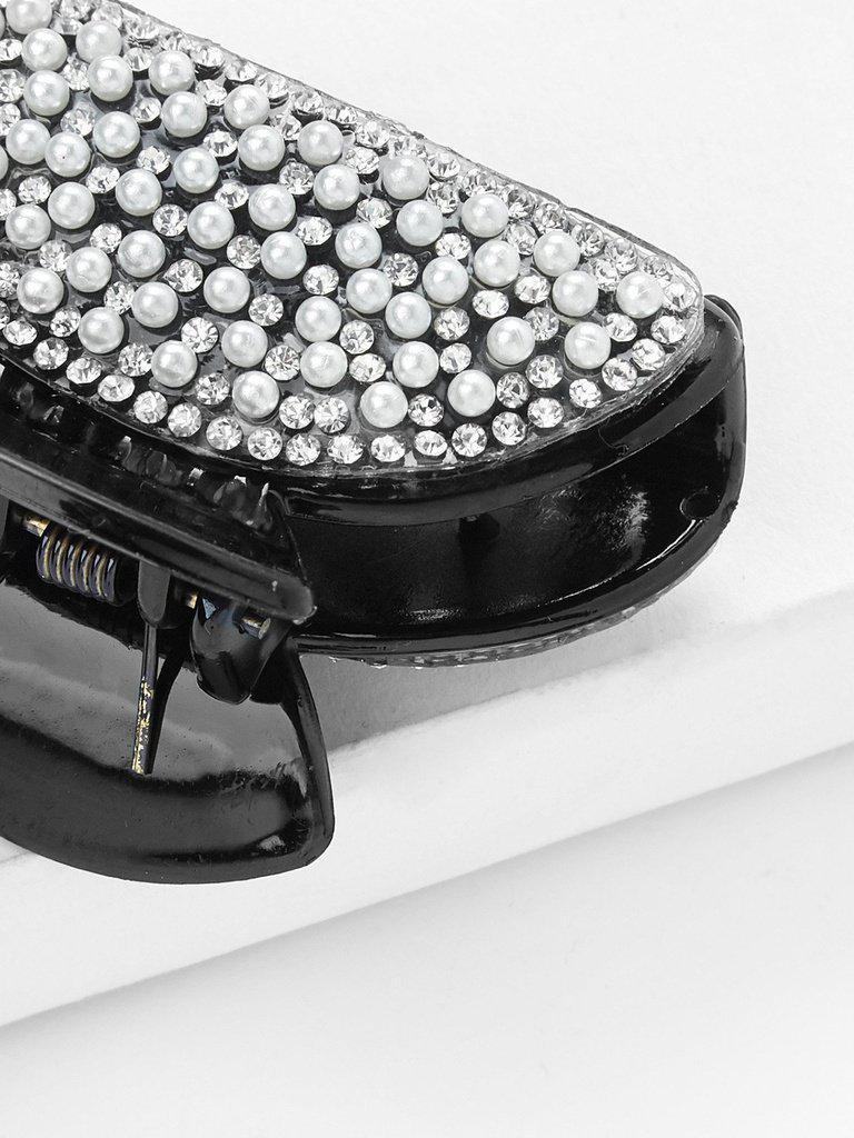 Faux Pearl Decorated Hair Clip-hair-Des Mess