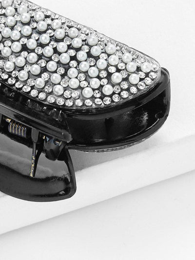 Faux Pearl Decorated Hair Clip-hair-Des Mess