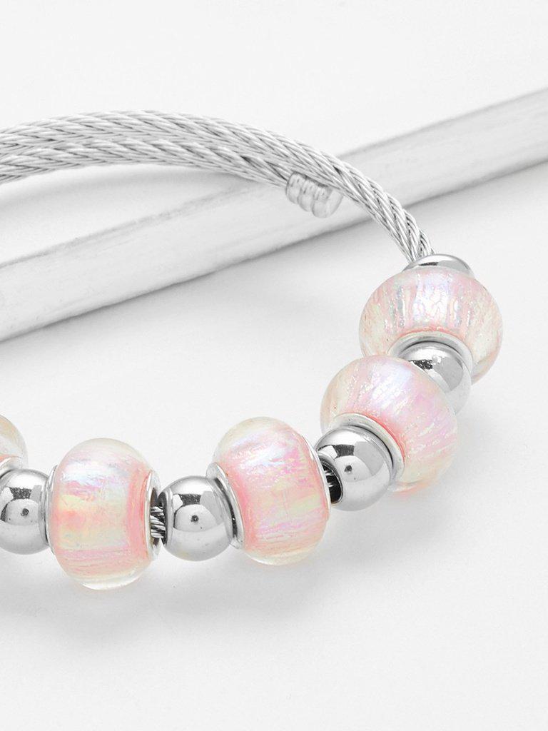 Beaded Detail Wrap Bangle--Des Mess