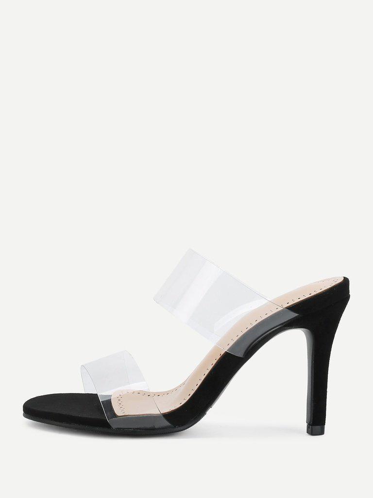 Clear Design Stiletto Heels-shoes-Des Mess