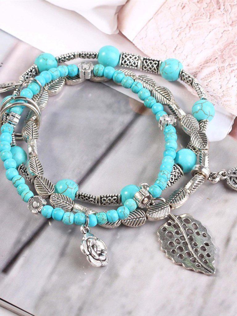Layered Beaded Bracelet--Des Mess