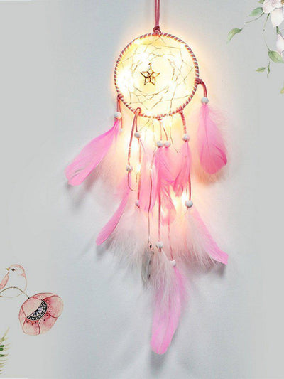 Feather Fringe Dreamcatcher Light-others-Des Mess