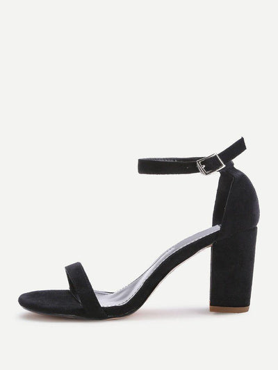 Two Part Block Heeled Sandals-shoes-Des Mess