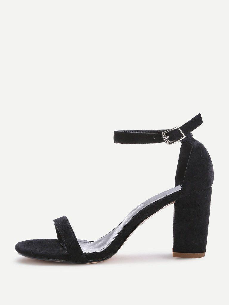 Two Part Block Heeled Sandals-shoes-Des Mess