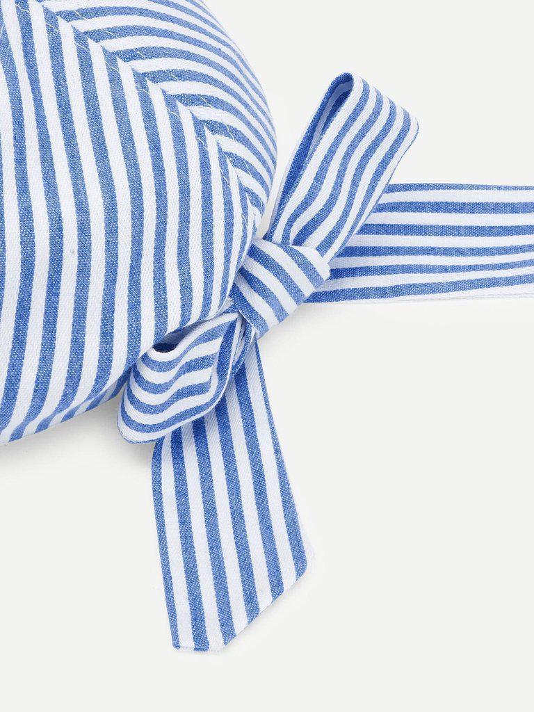 Striped Knot Baseball Cap--Des Mess