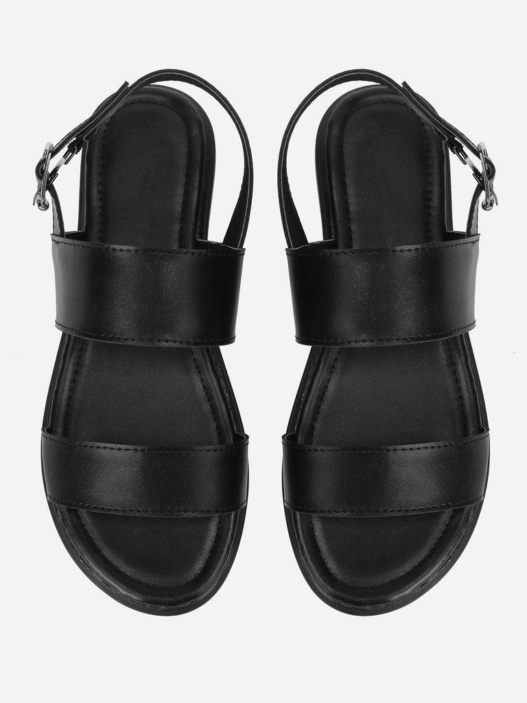 Two Part Flat Sandals-shoes-Des Mess