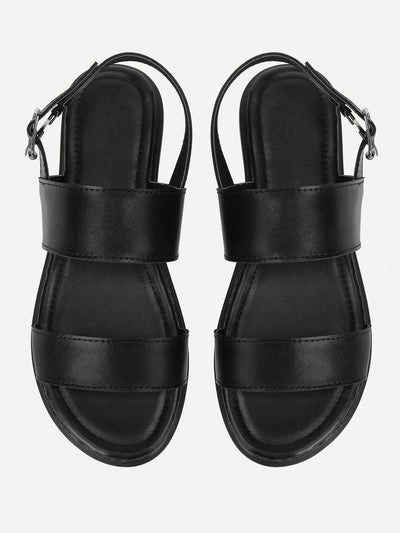 Two Part Flat Sandals-shoes-Des Mess