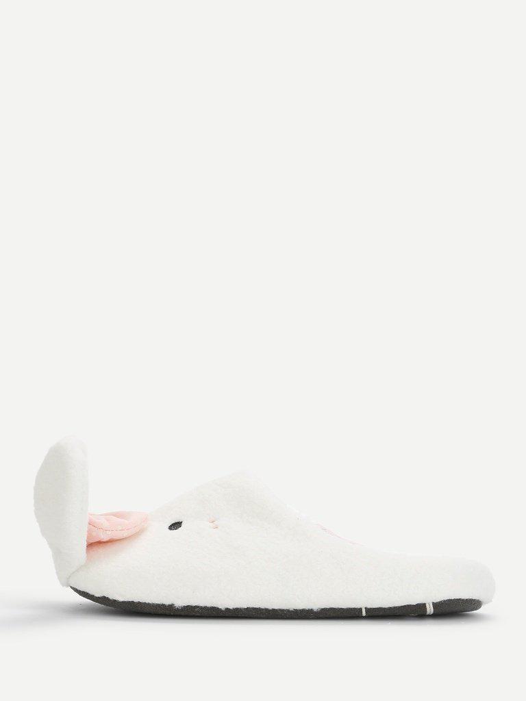 Rabbit Design Flat Slippers With Bow-shoes-Des Mess