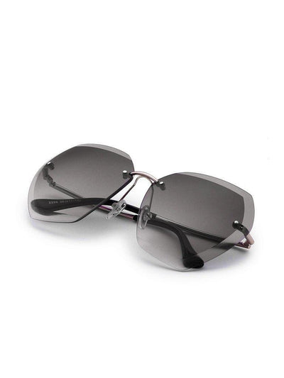 Rimless Oversized Sunglasses-accessories-Des Mess